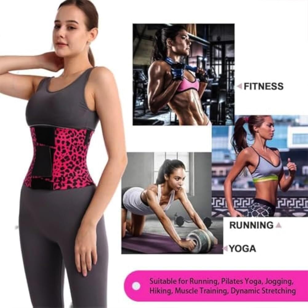 Damen Dreifach Wickel Elastischer Bauchgurt Sport Bauchgurt Body Shaping Bauchgürtel