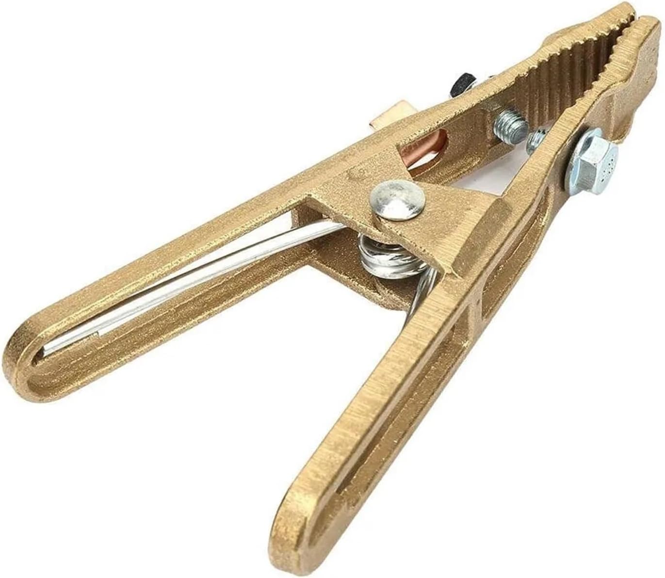 Welding Ground Clamp 1pc Electric Welding Machine Ground Clip 260A 300A 500A Brass A-Shape Earth Clamp(300A)