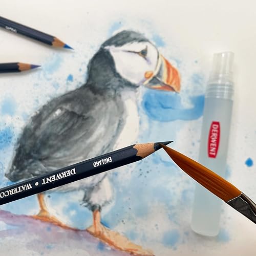 Miniatura 6 de Lápices de colores Derwent Inktense de acuarelables, dibujo, arte, set de regalo, envoltura de lápiz, 24 unidades, código 2302588, Multicolor 24