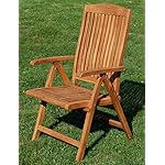 ALEOS Teak Hochlehner Tobago, 7-fach verstellbar