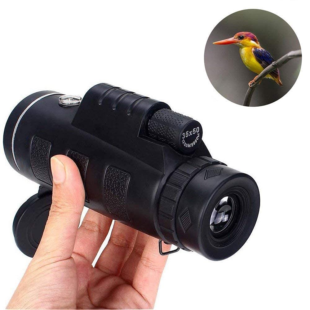 Monoculaire Télescope 16x52 HD - Vision Nocturne, Portée 3000m - Pour Observation, Camping, Chasse - Prisme BAK4 - 3