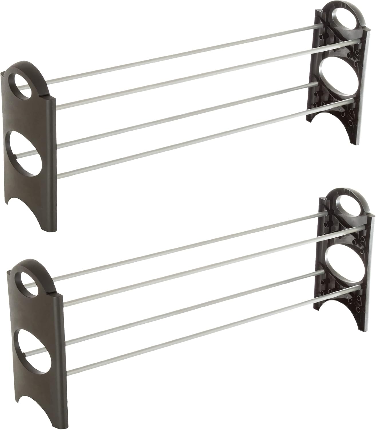 Home-Complete 4-Tier Stackable Shoe Rack