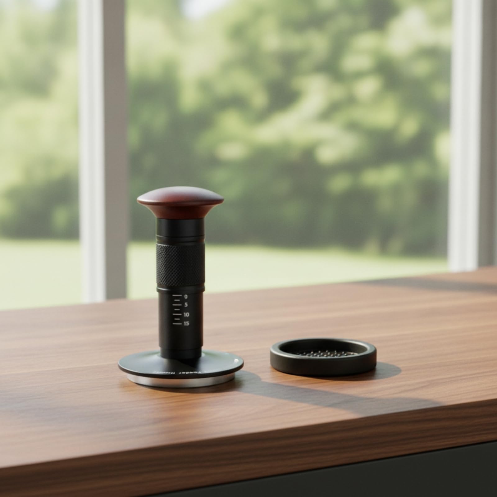predolo Apisonador con Antislizan Tamper con Mango Tamper para Baristas, Cafería, Cocina, 51mm