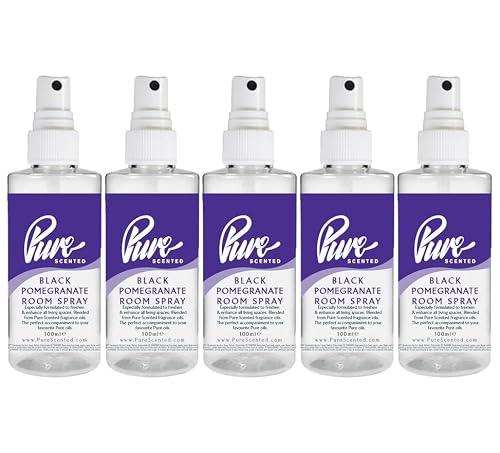 Pure Scented Room & Fabric Sprays 5 x 100ml, Black Pomegranate