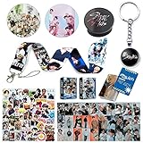 Kids Merch Gift Set- Including New Album Maxident Photocards, Stickers, Lanyard, Keychain, Pen, Phone Ring Holder, Button Pins