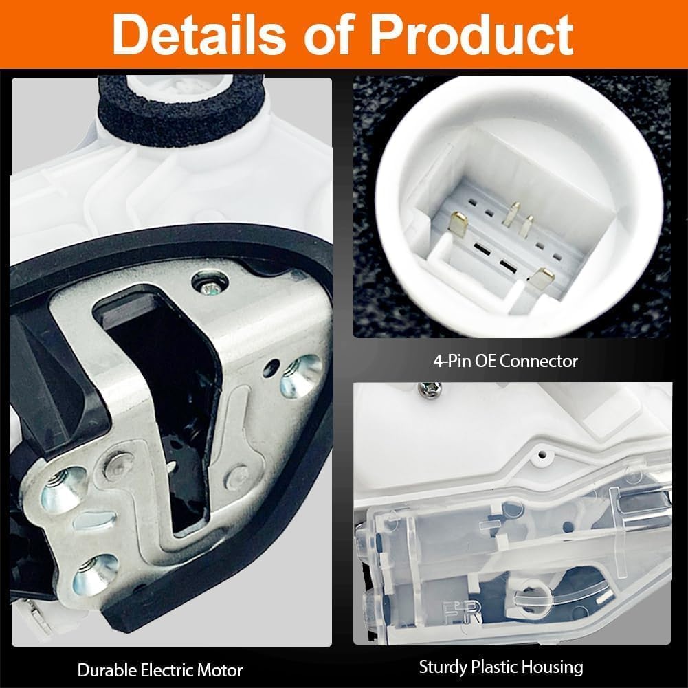 Door Lock Actuator Compatible with 2016 2017 2018 2019 2020 2021 Civic Front Right Passenger Side