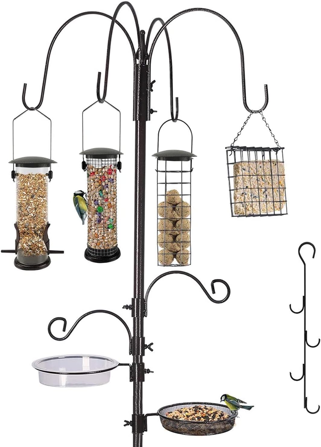 Bird Feeding Station Kit Bird Feeder Pole Wild Bird Feeder Hanging Kit