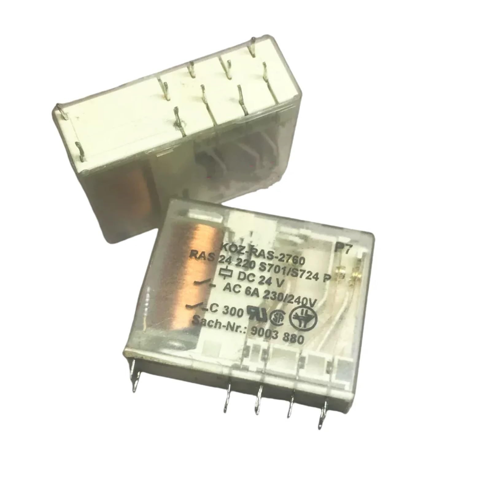 YZWRWRMKTB 1PCS KOZ-RAS-2760 DC24V 6A240VAC 10pin RELAY