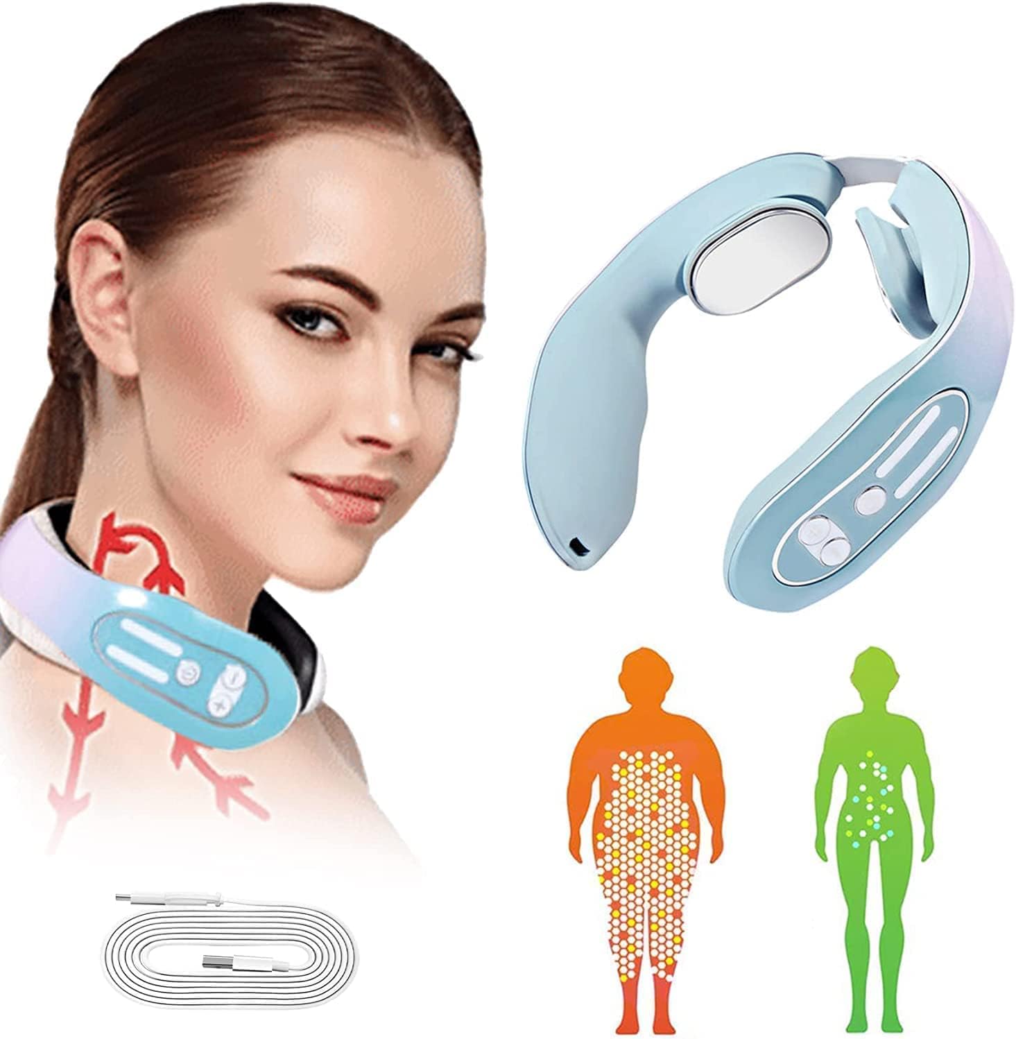 EMS Neck Acupoints Lymphvity Massage Device, EMS Neck Acupoints Massage