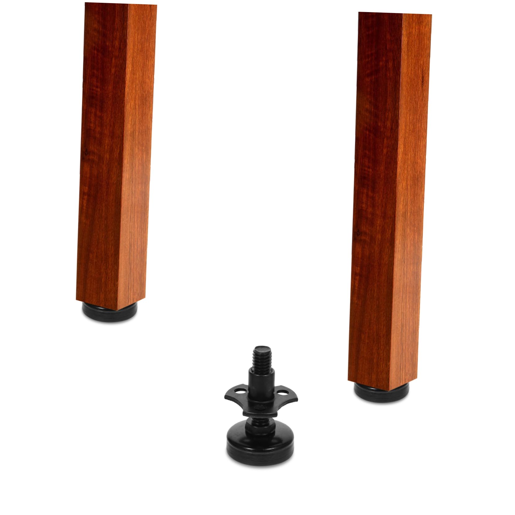 Gatuida 4 Set Livellando il tavolo dei piedi gambe piedini per mobili cenare mobilia livellatori per mobili regolabile piede livellatore per mobili livelli di mobili regolabili nylon Nero