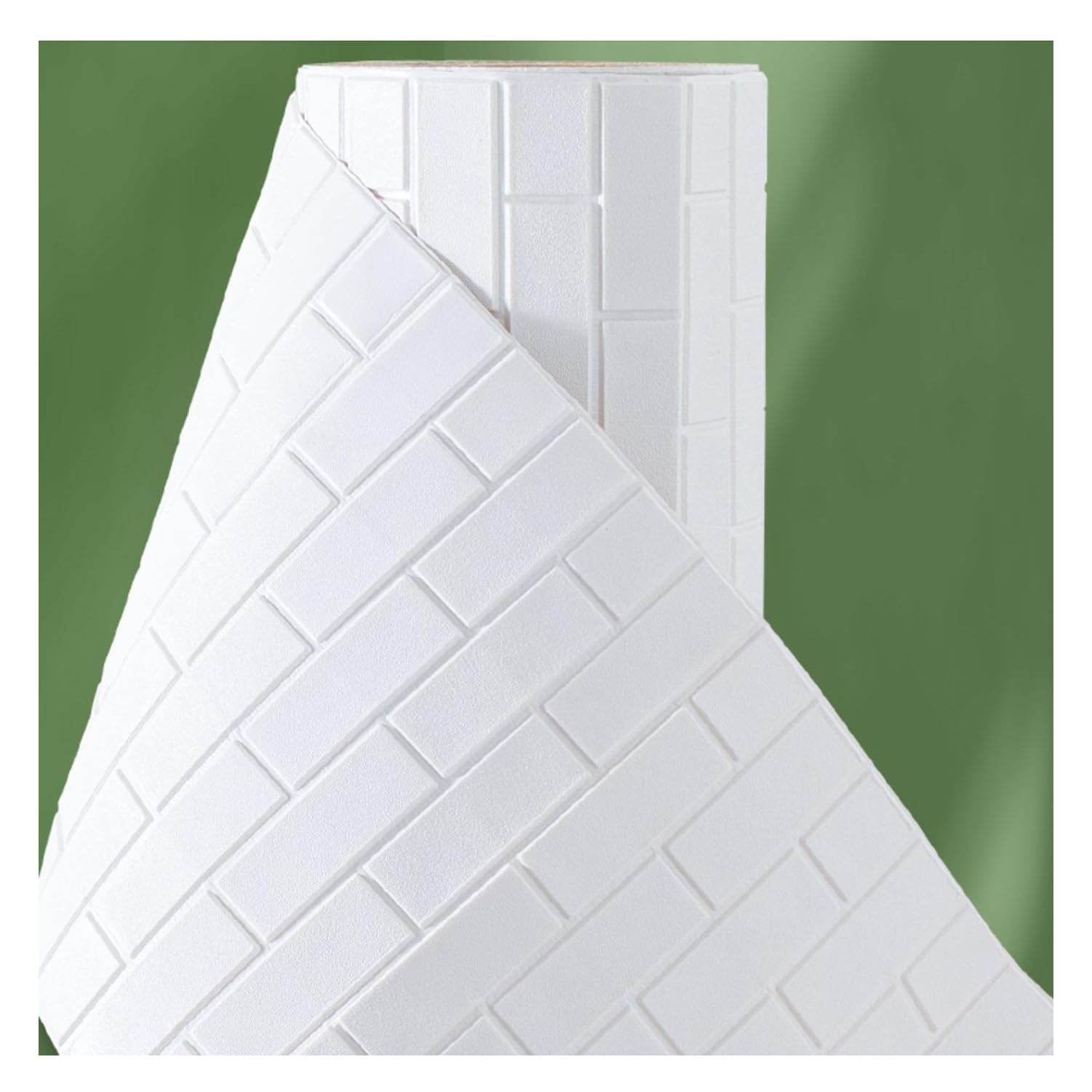 Carreaux muraux auto-adhésifs 70CMX10M panneau mural 3D blanc salon