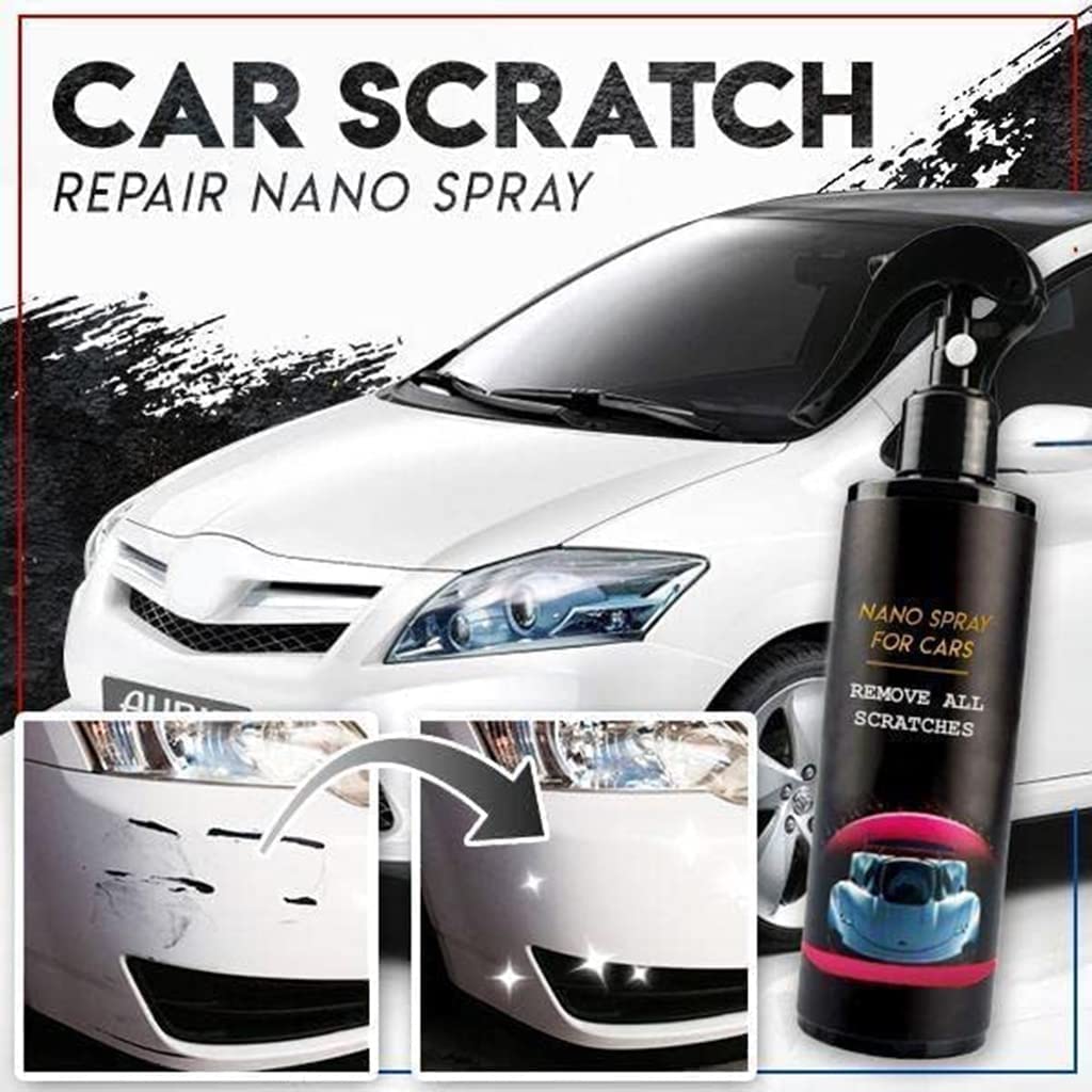Spray do usuwania rys samochodowych, Spray do naprawy samochodów, Spray do naprawy zarysowań samochodów, Spray do szybkiej naprawy Środek do naprawy samochodów, Spray do powłoki ceramicznej z błyszczą