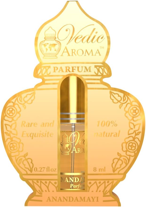 Anandamayi - Vedic Aroma Royal Collection Rare and Exquisite 100% Certified Organic Parfum - a Feeling of Living in Heaven