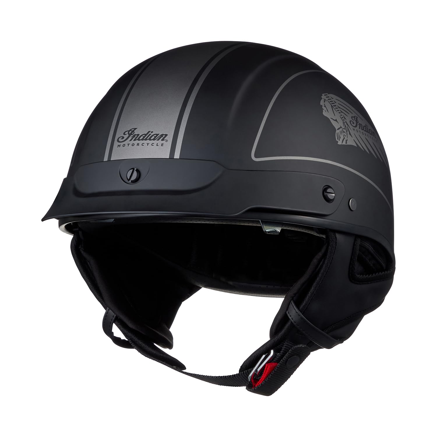 Indian Motorcycle Headdress Half Helmet, Black