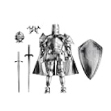 T13 Action Figure,Medieval Knight Action Figures,Dummy Lucky 13,3D Printed Robot Action Figure (Assembly Required) (Silver)