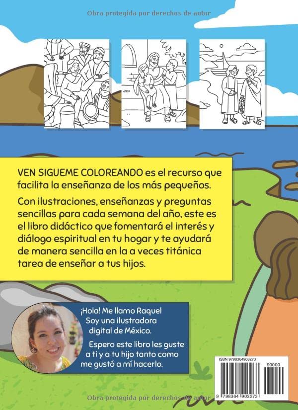 Vista 2 de Ven Sígueme Coloreando Nuevo Testamento (Spanish Edition)