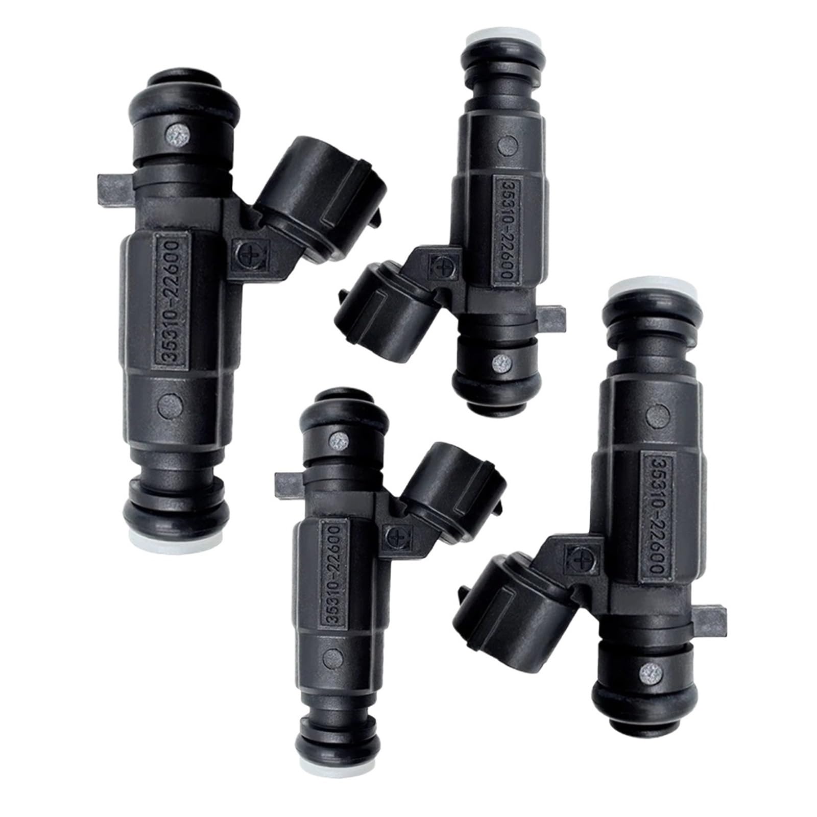 Vvhabpm One Color Engine Fuel Injectors Replacement For Hyundai For Accent 1.5L 1.6L I4 2000 2001 2002 2003 2004 2005 3531022600 Automobile Parts 4Pieces 35310-22600 Fuel Injector