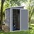 JUMMICO Outdoor Storage Shed, 5 x 4 FT Resin Shed with Floor and Lockable Door, Plastic Garden Tool Outside Sheds for Patio Backyard Lawn