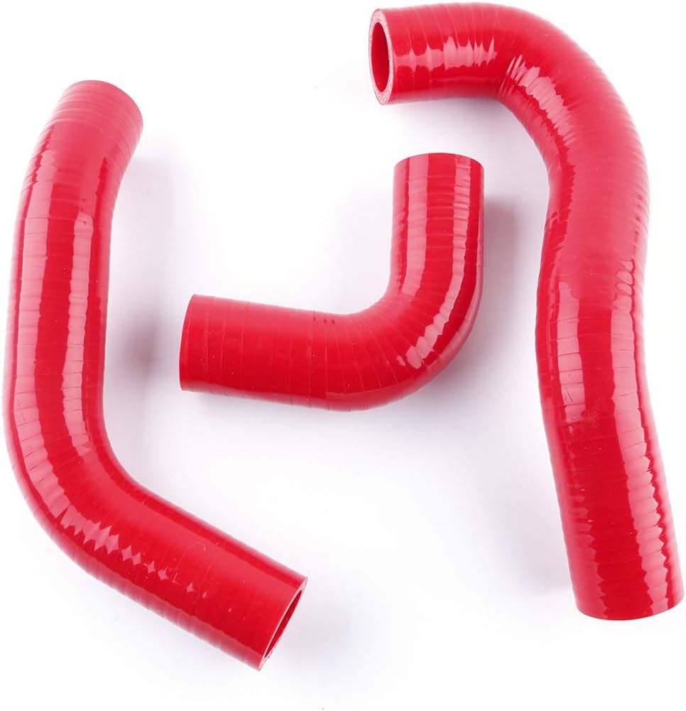3 Layer 4.5mm Performance Silicone Radiator Hose for SUZUKI SWIFT MK4 M15A M16A SPORT 2004–2010 (Red)