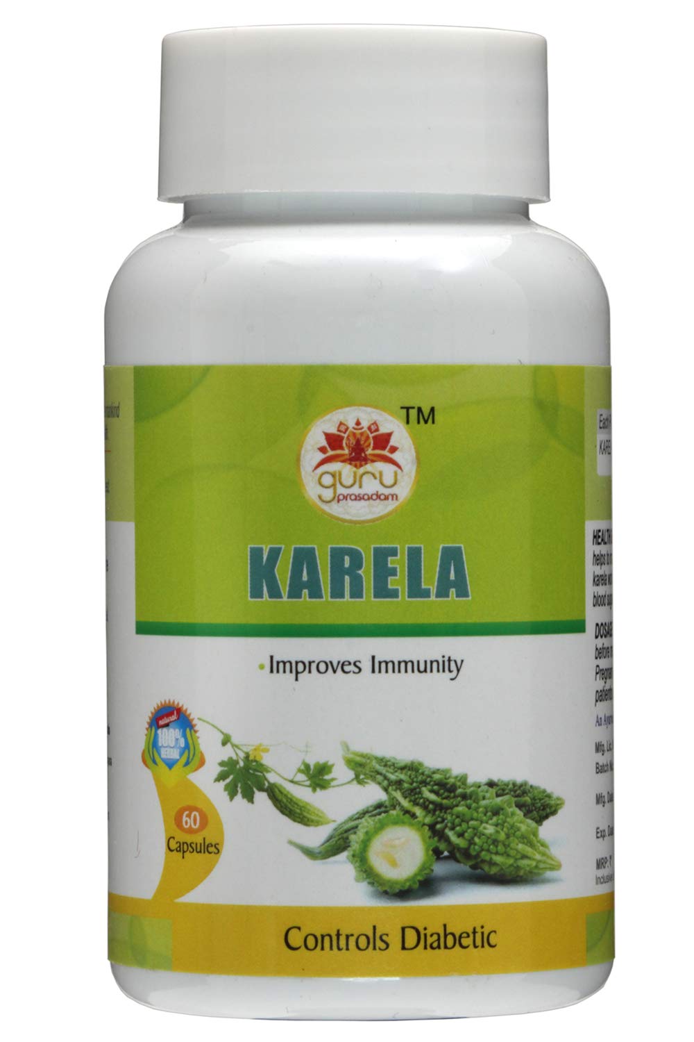 Guru Prasadam Karela Tablets Pack of 4 Bottle