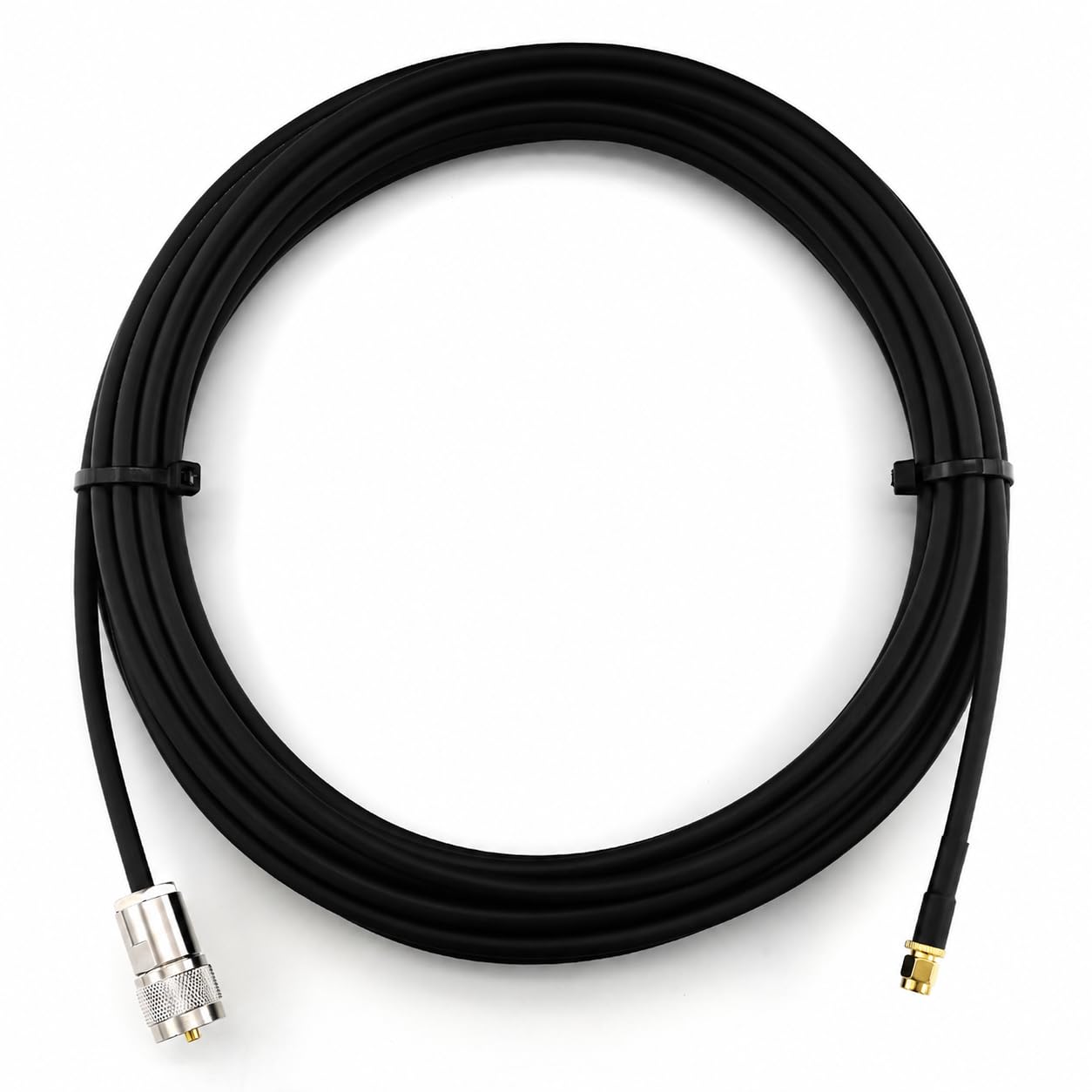 25m SMA macho a PL259 Cable coaxial UHF RG8X CB — Cable coaxial de extensión SMA macho a UHF macho 50 Ohm — para radio HAM CB, antena, medidor SWR, radioaficionado, onda corta, RF