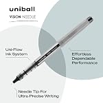 uni-ball VISION Rollerball, Stick Roller Ball Pen Fine-0.7mm, 12 Pack, Black Ink (60126)