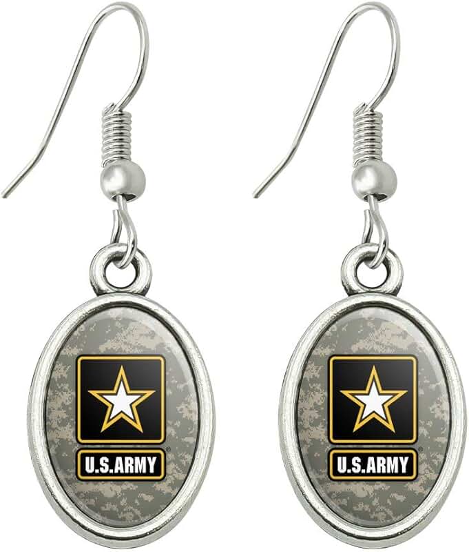 military earrings