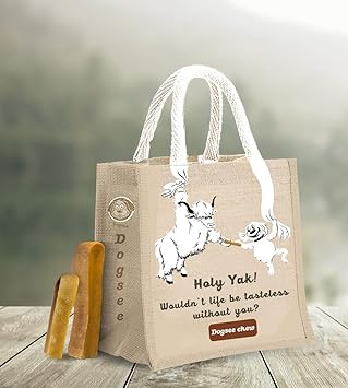 Dogsee Chew 100% Natural Dog Chews for Medium and Large Dogs (1 Kg Jute Bag)