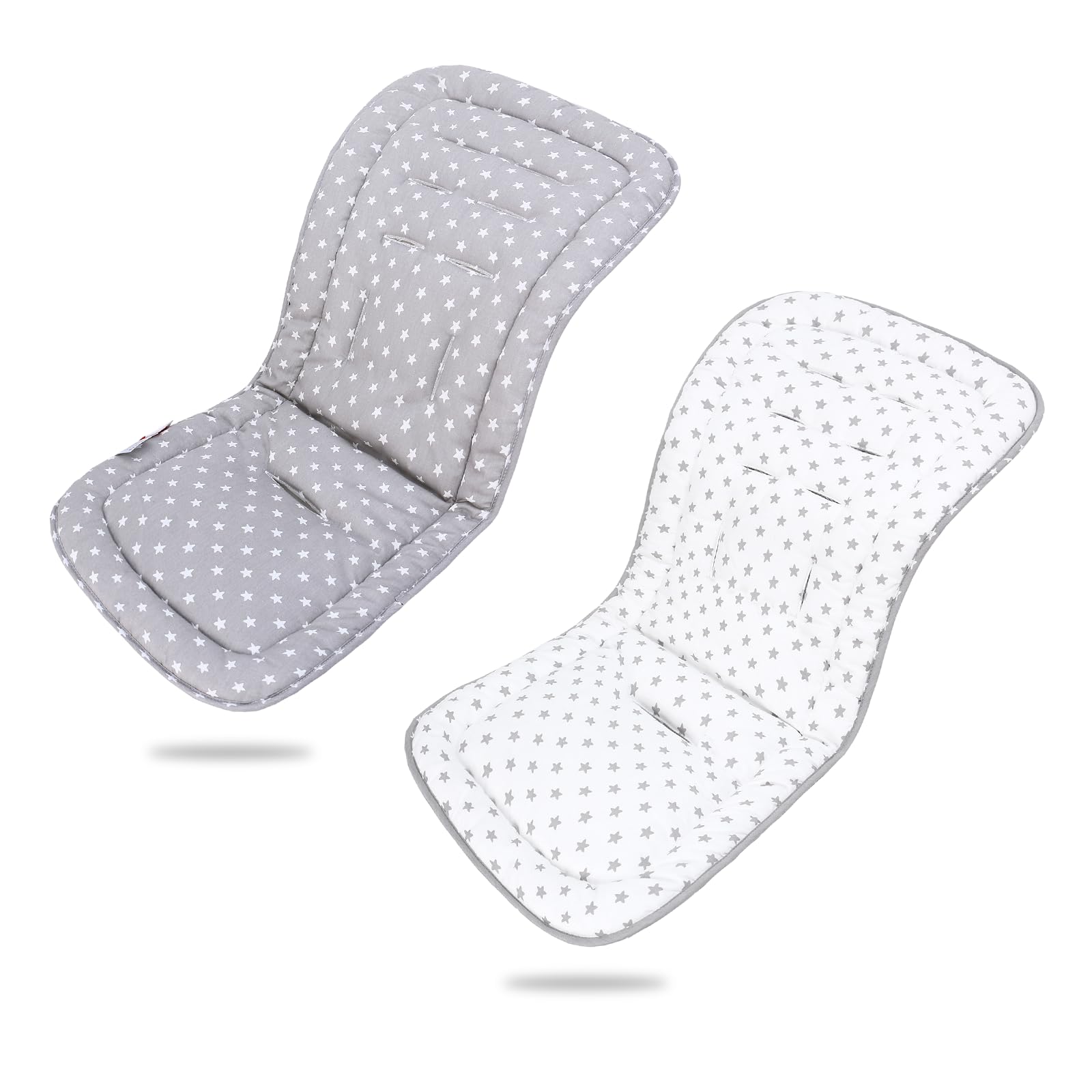 LAT Universal Pram Liner, Baby Pushchair Seat Liners, Cotton Double-Sided Use Baby Stroller Cushion Pad