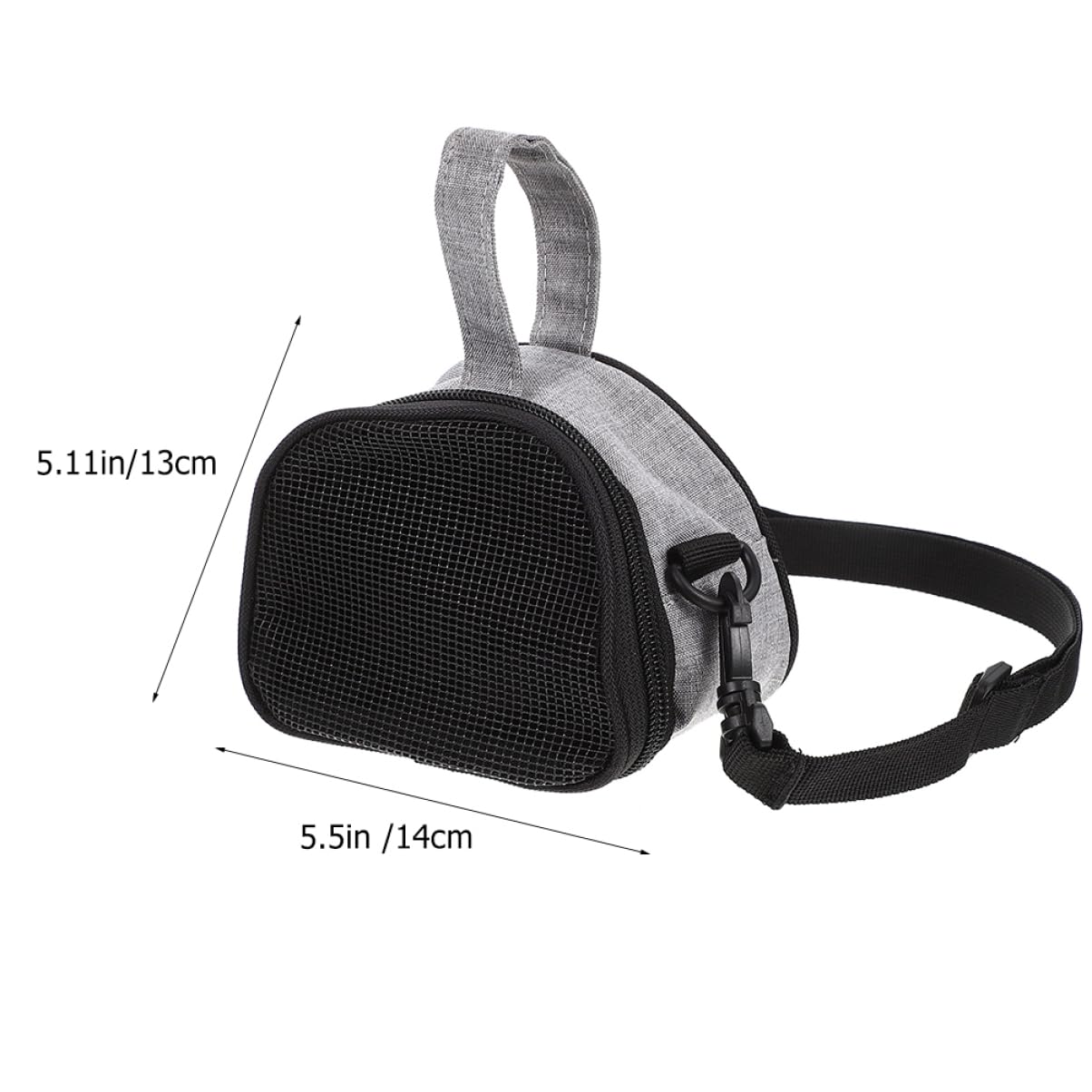 HEMOTON Portable Breathable Small Animal Carrier Bag for Hamsters Guinea Pigs and Bunnies Travel Pouch with Mesh Window for Outings and Pet Transportation