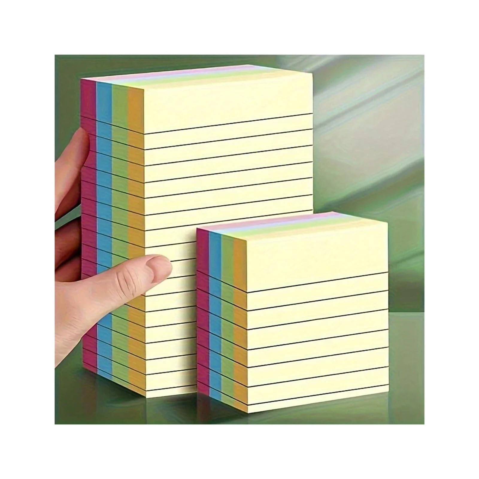 100/200 fogli di quaderni carta for appunti orizzontali vivaci for organizzazioni ufficio(Medium 200 sheets)