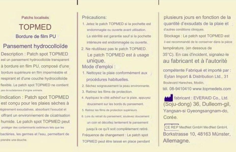 Calcomanías para cara TOPMED parches acné 48 unidades 4
