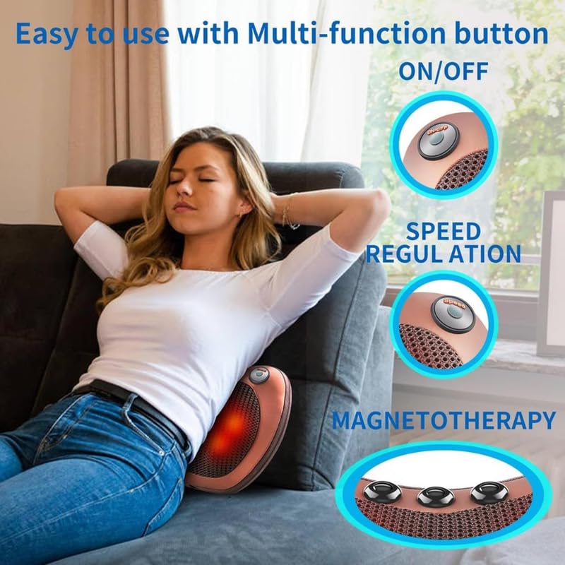 Drumstone Portable Electric Neck Body Massager Pillow, Electric Massager pillow for Home-Office Uses, Full Body Pain Relief Massager Pillow for Relaxation 𝟏𝟓 𝐘𝐞𝐚𝐫𝐬 𝐖𝐚𝐫𝐫𝐚𝐧𝐭𝐲 Drumstone Portable Electric Neck Body Massager Pillow, Electric Massager pillow for Home-Office Uses, Full Body Pain Relief Massager Pillow for Relaxation 𝟏𝟓 𝐘𝐞𝐚𝐫𝐬 𝐖𝐚𝐫𝐫𝐚𝐧𝐭𝐲