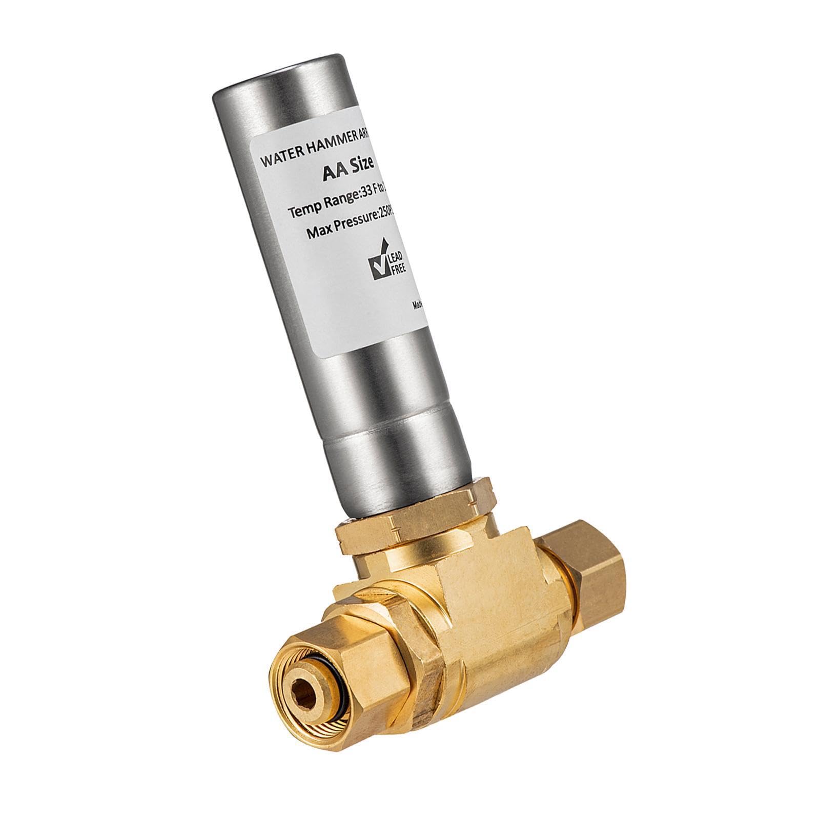PUXZYAX Compact Water Hammer Arrestor for Small Spaces Designed for Laundries and Bathrooms Busy Households Water Hammer Arrestor Guarantees Durability and