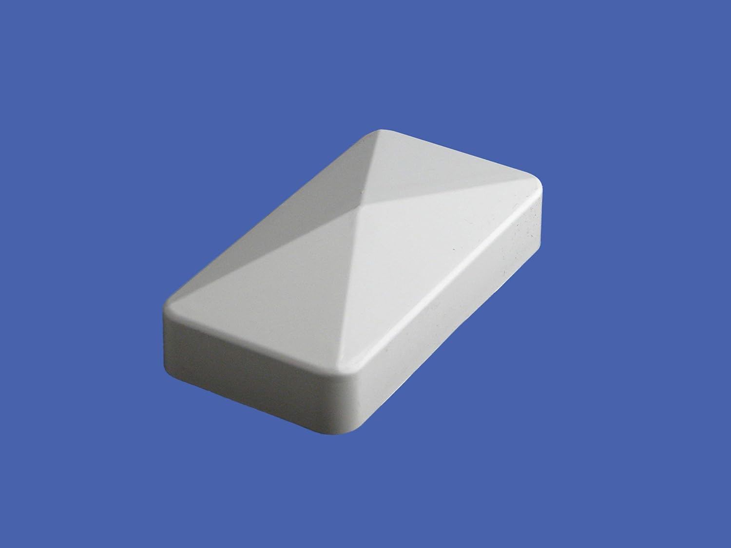 Vinyl Fence Rail External End Cap (Box of 20)(2"x3.5", White)