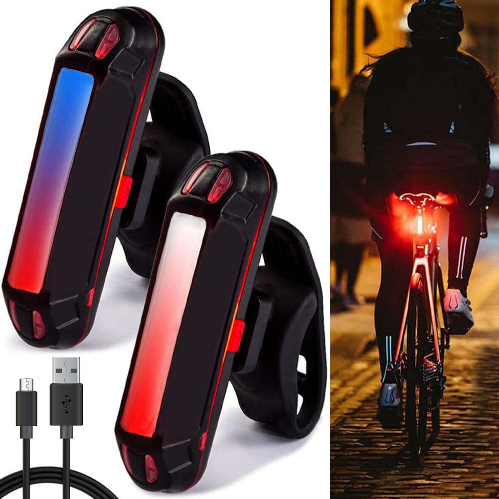 Luci USB Ricaricabili Mountain Bike Luce Posteriore Della Bicicletta Impermeabile 30 LED-ROSSO E