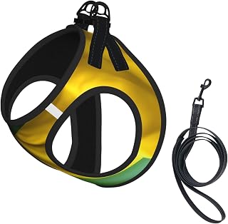 American and Brazilian Flags Print Small Dog Harness Step-in Reflective Soft Dogs Vest for XS S Medium Extra-Small Sized Dog