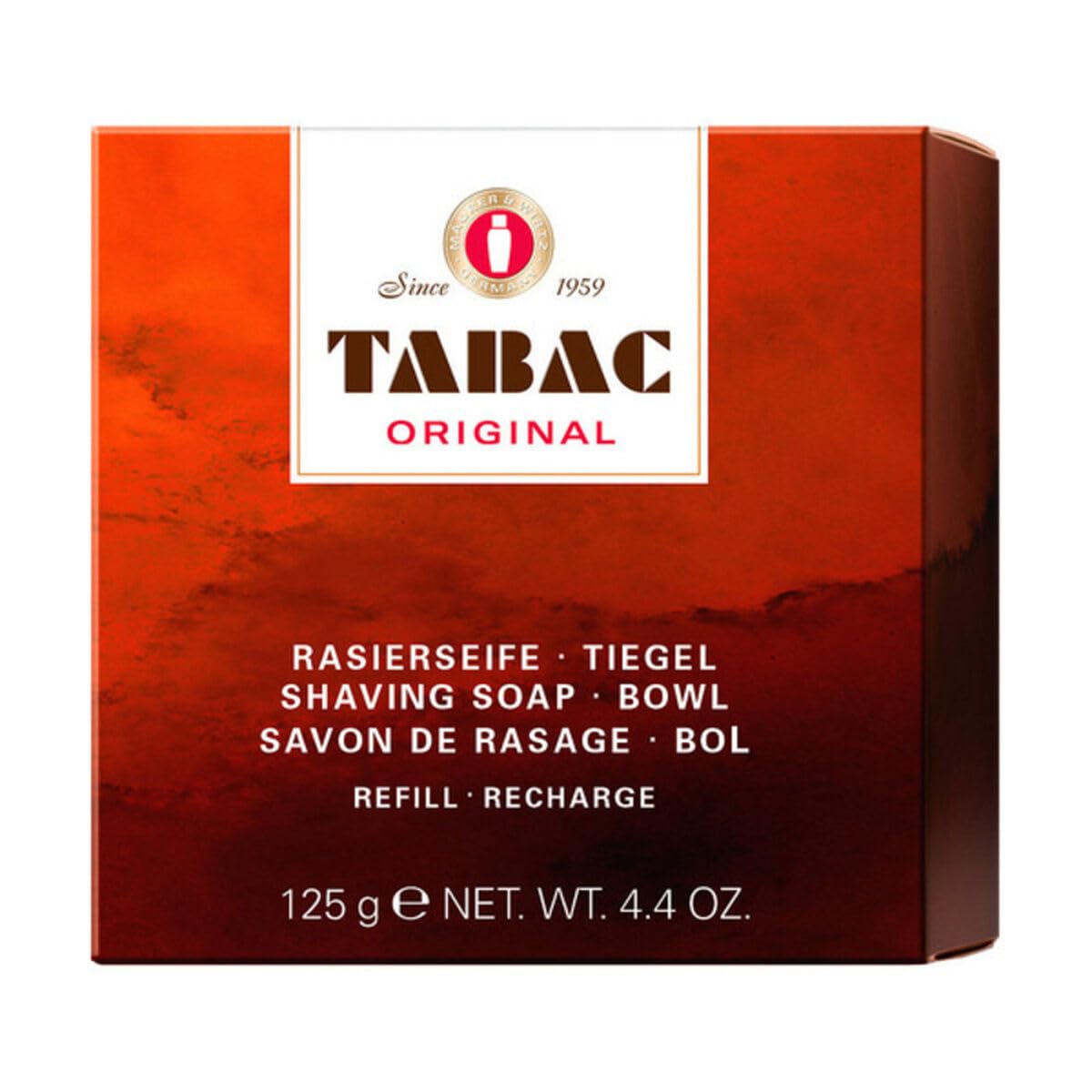 Tabac Original Refill Shaving Soap for Jars - Allows Easy and Close Shaving - Original Since 1959 125 g
