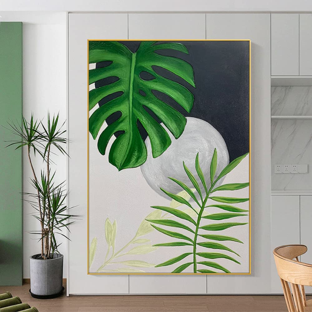 Feuilles vertes mur Art affiche plantes tropicales toile peinture HD impression image décorative moderne salon décor à la maison 50x70cmx3 sans cadre Feuilles vertes mur Art affiche plantes tropicales toile peinture HD impression image décorative moderne salon décor à la maison 50x70cmx3 sans cadre