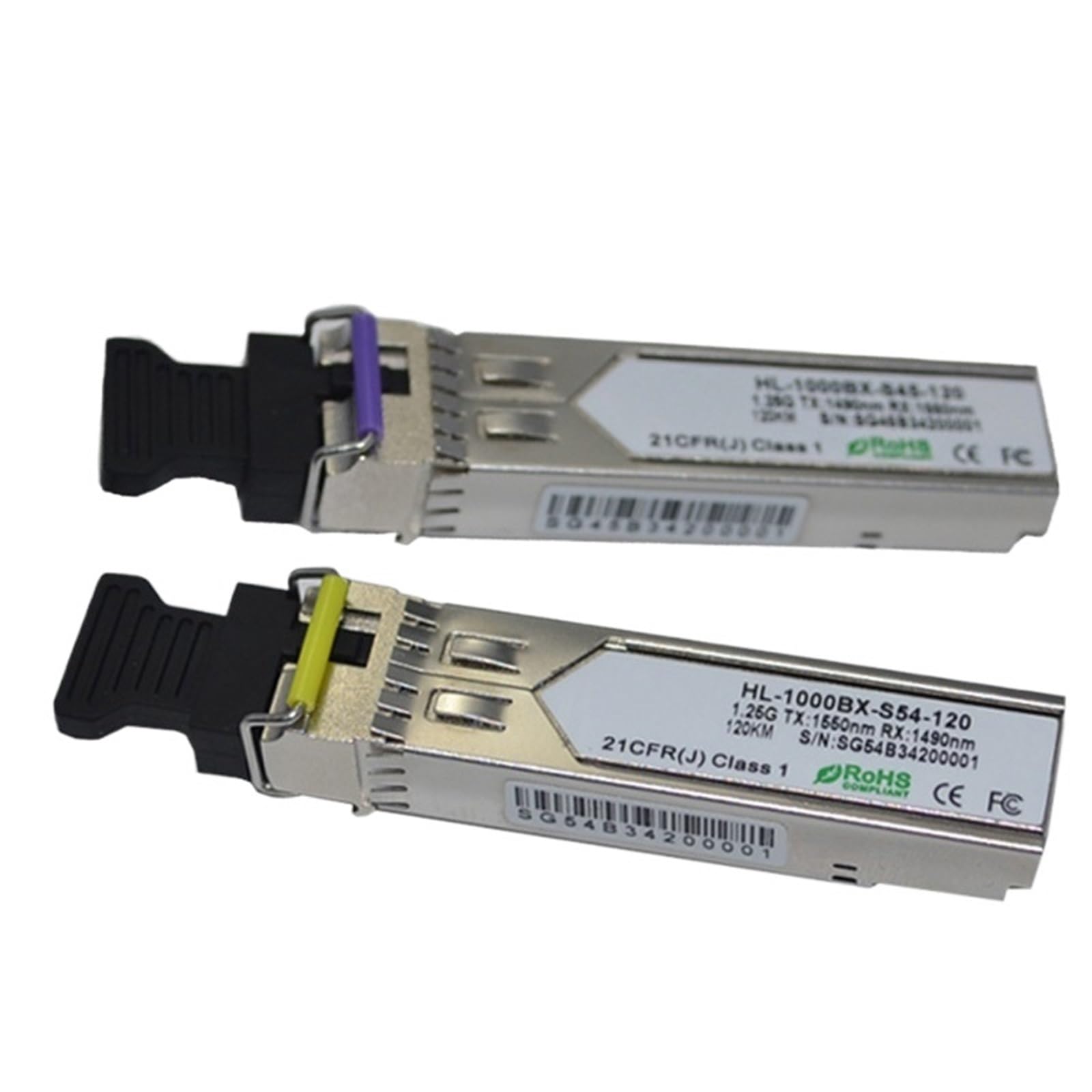 Transceiver WDM 1000BASE-BX Pojedyncze włókno 1,25G 1490 nm/1550 nm 120 km/140 km/160 km SFP LC(160km)