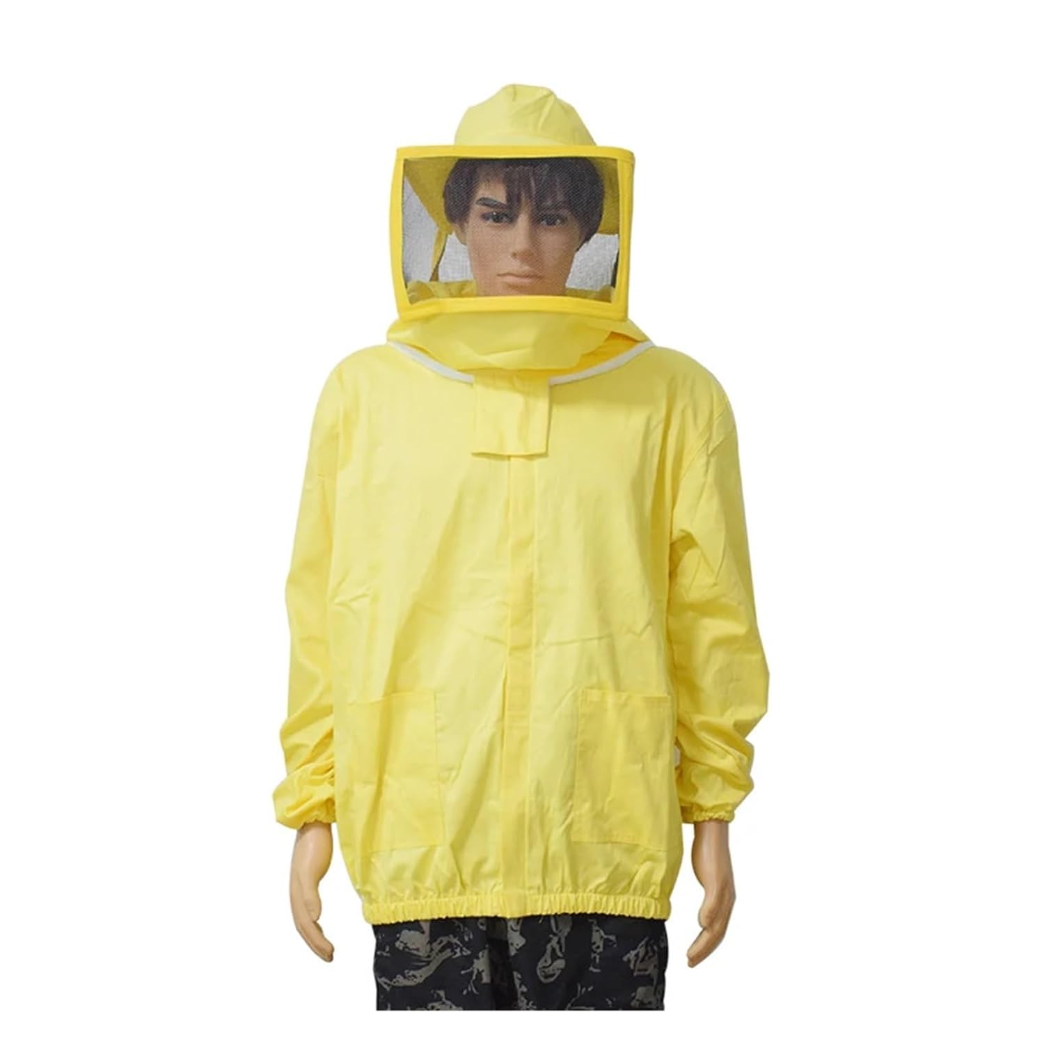 Beekeeping, Bee Protective Clothes, Cotton Beekeeping Jacket, Fencing Veil, Yellow Beekeeper Equipment,for Beekeepers(Size XXL)