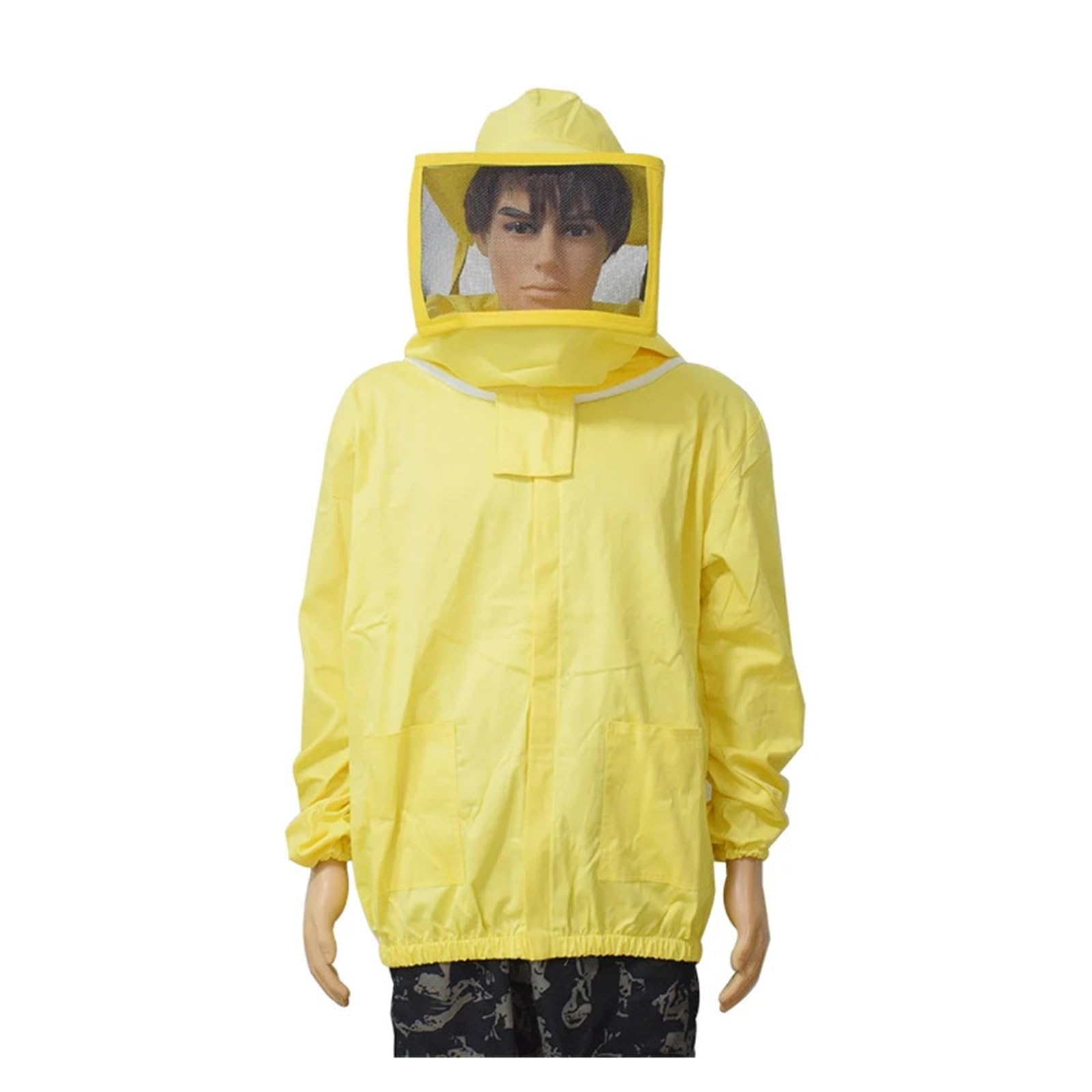 Costume for culteur jaune en coton L avec son voile de clôture