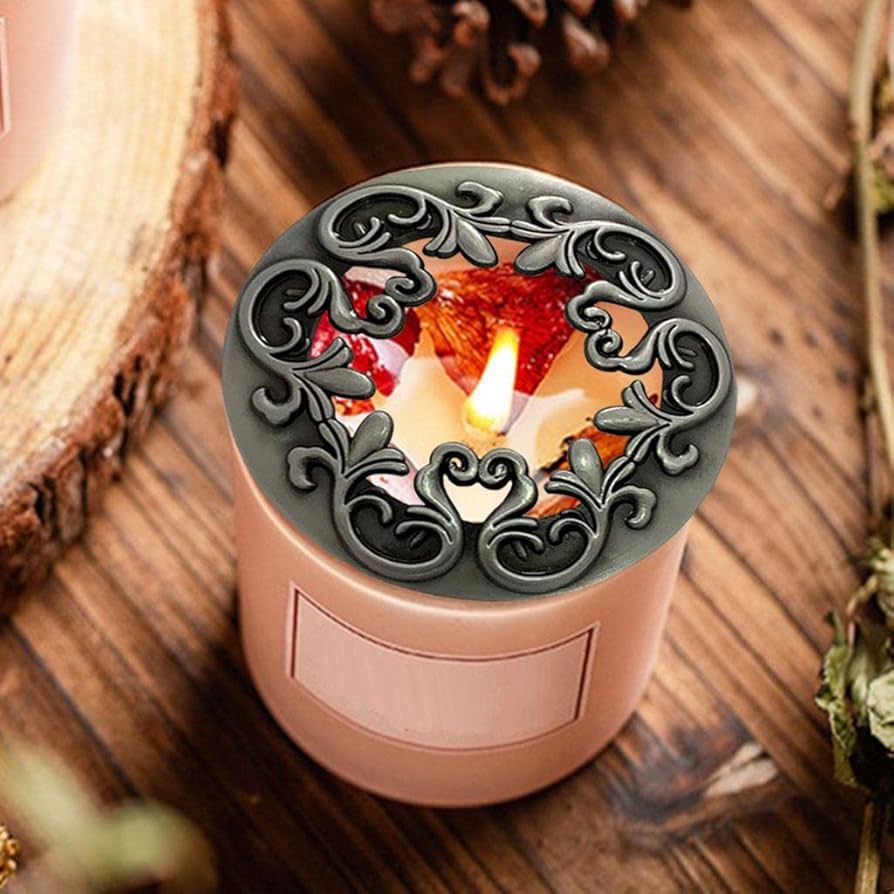 Amazon.com: homozy Candle Topper - Metal Candle Toppers to Evenly Home  Decor Accessories Candles Shades Sleeves Cover Top Lids , Silver : Home &  Kitchen