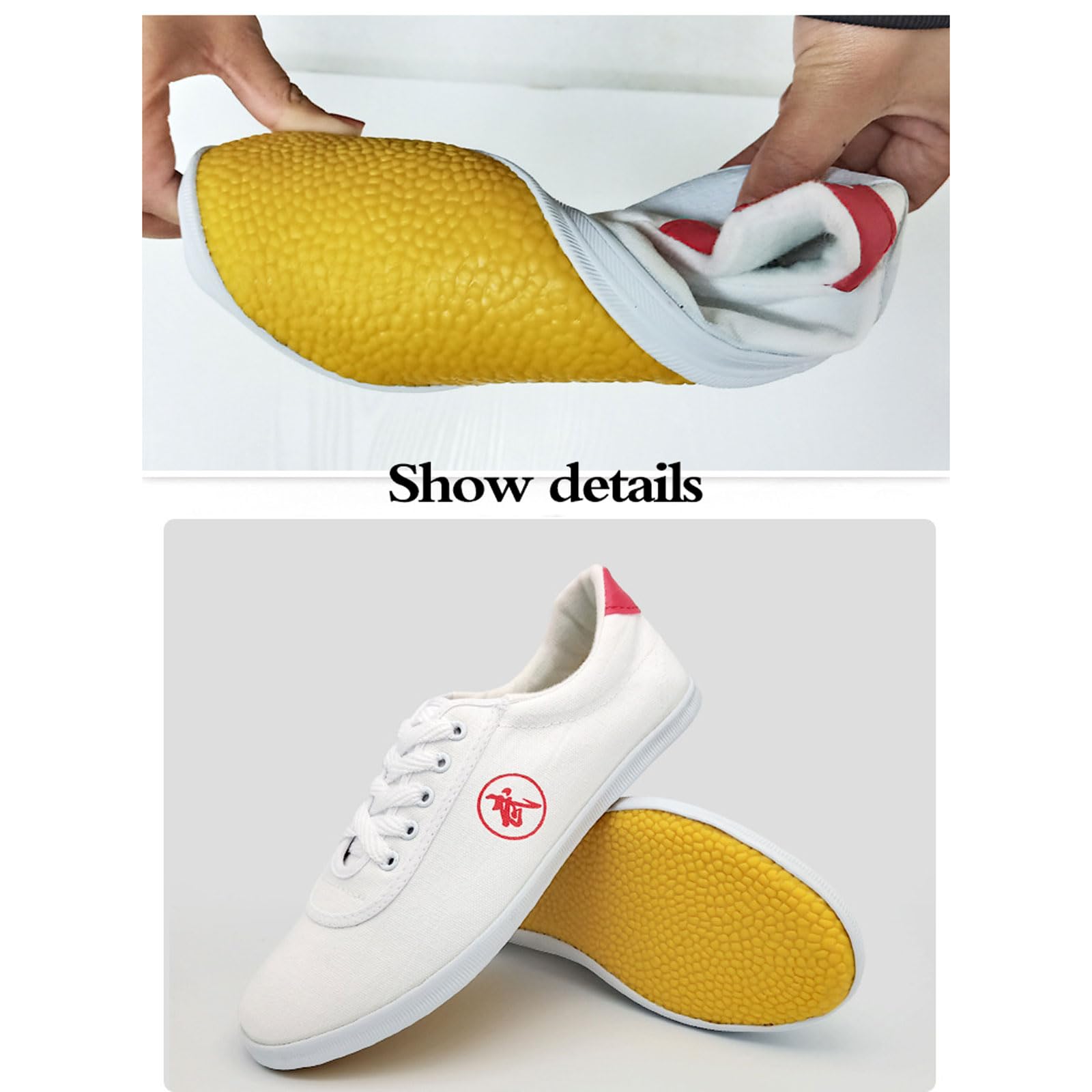 Tai Chi Wu Shu Kung Fu Scarpe,Scarpe da Taekwondo Sport Boxe,Scarpe da Ginnastica per Arti Marziali,Scarpe da Karate,Tela,Unisex,Uomo Donna,Traspirante,per Wing Chun Meditazione
