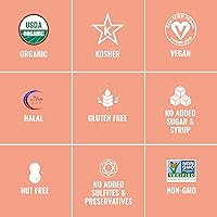 Vista 5 de Mango seco orgánico Sunny Fruit (30) paquetes de porciones de 0.7 onzas por bolsa Purely Mangos Sin azúcares, azufres ni conservantes añadidos