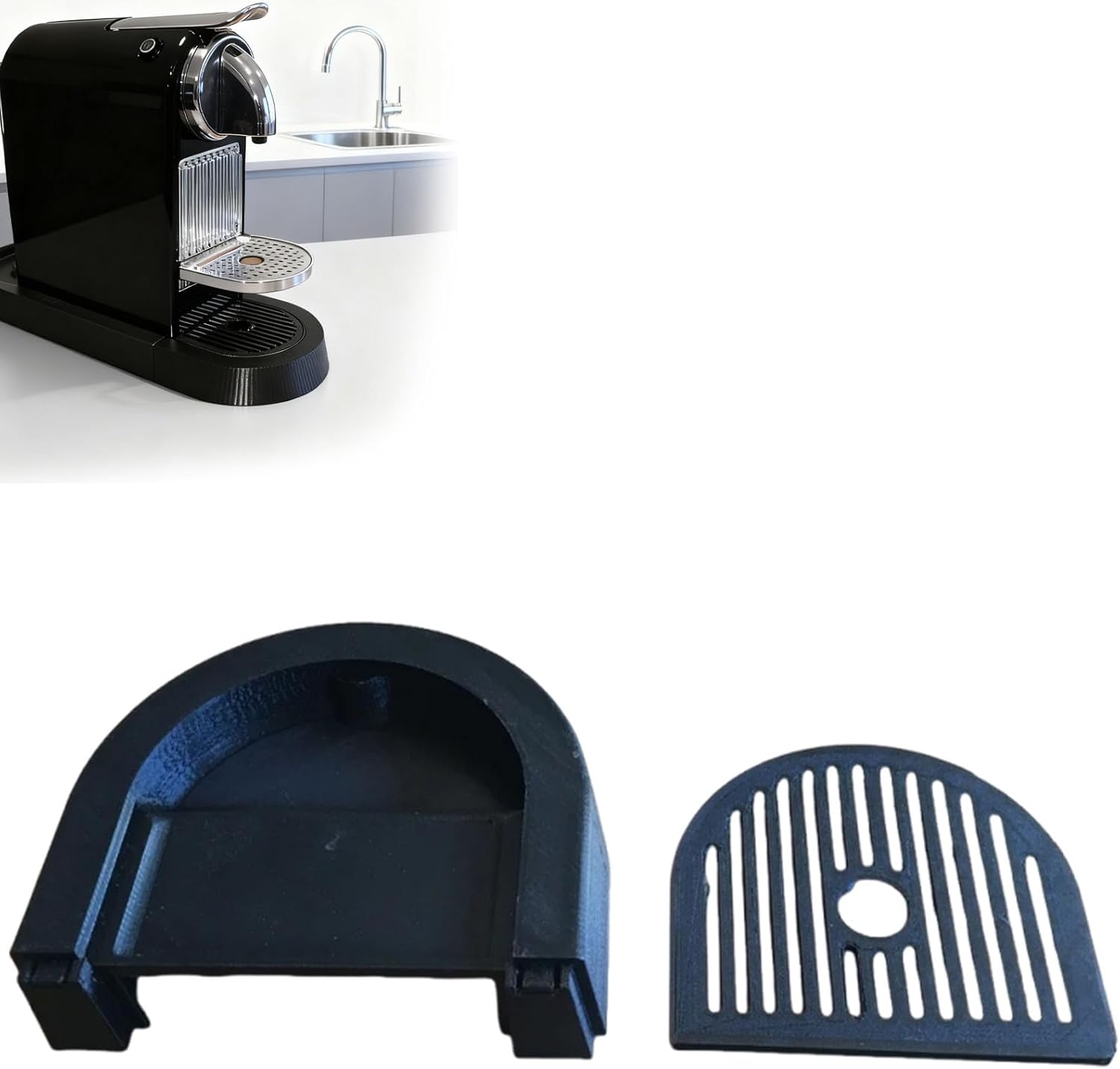 Compatible with Nespresso Drip Tray - D111 Replacement Part for Coffee Machine Accessory