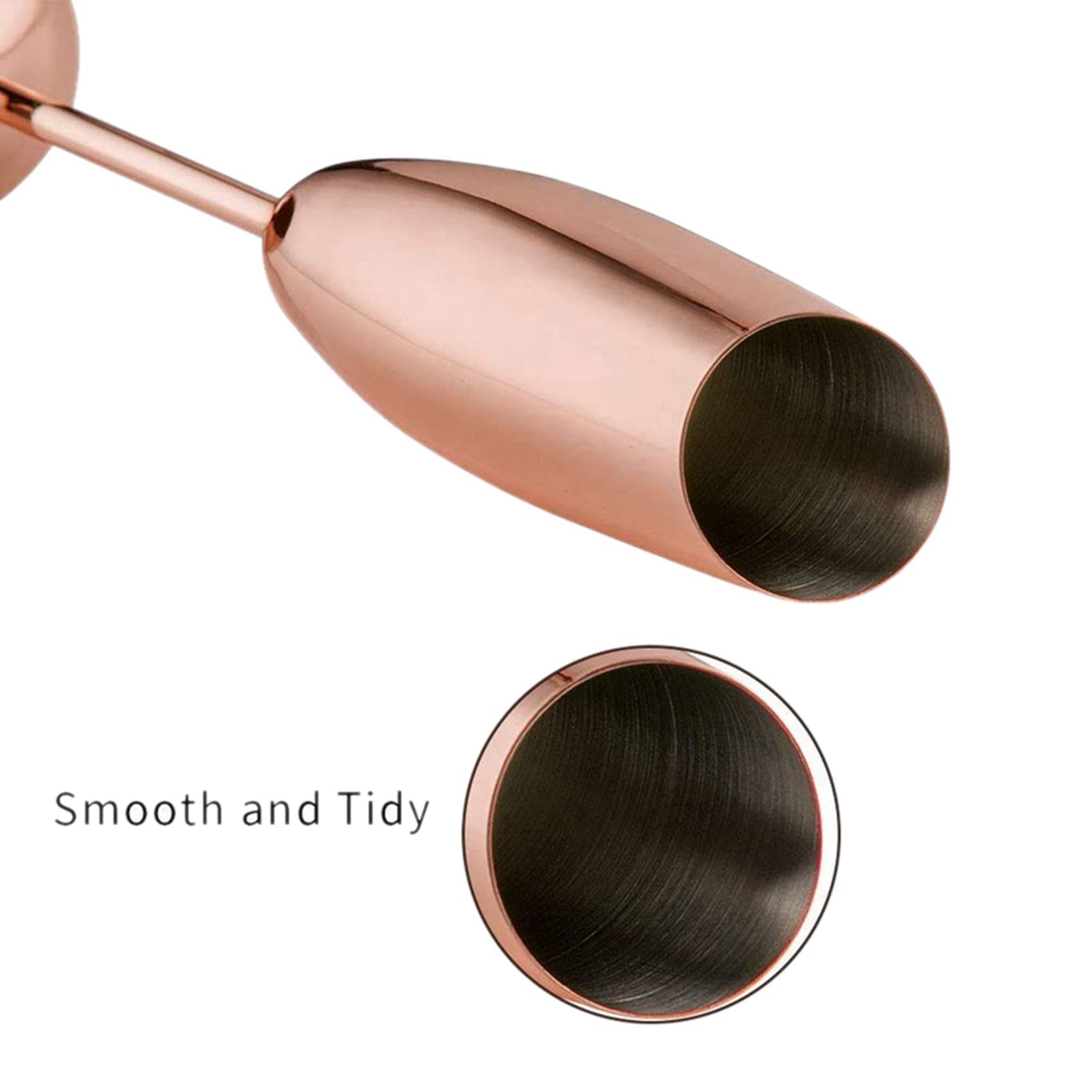 DAZLOR Lot de 8 flûtes à champagne en acier inoxydable, verres en or rose, incassables, incassables