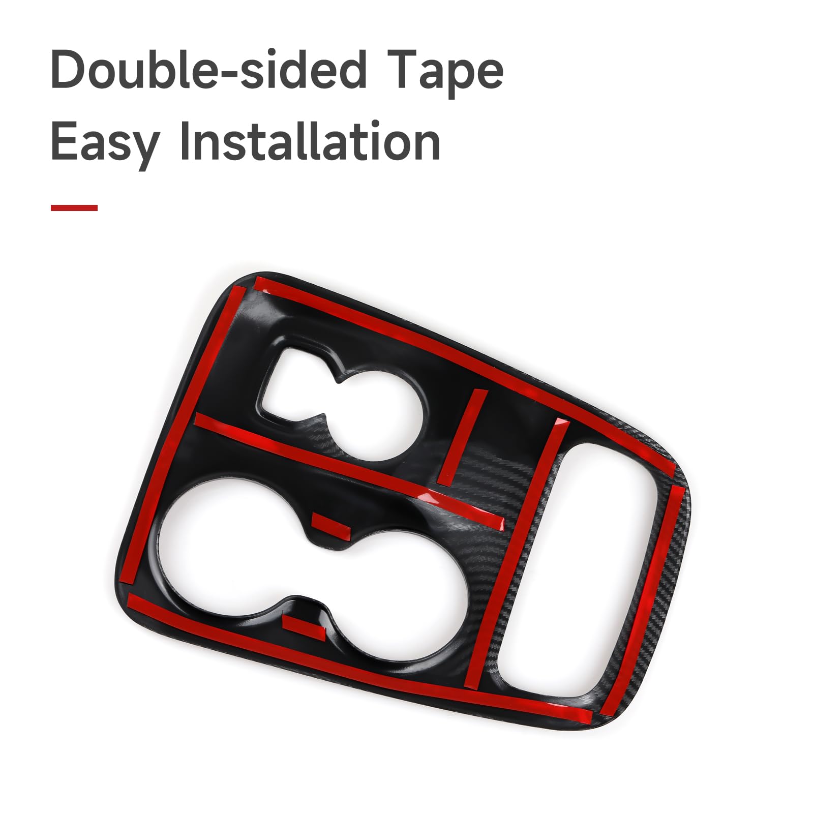 Car Gear Shift Panel Decals for 2014 2015 2016 2017 Dodge Durango Accessories Carbon Fiber Stickers — view 4