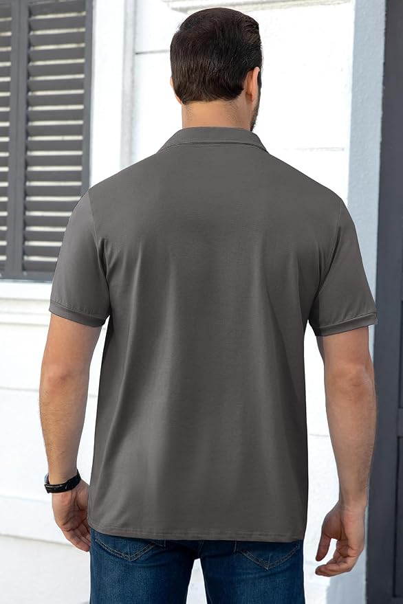 Polo casual para hombre manga corta verano miniatura 5