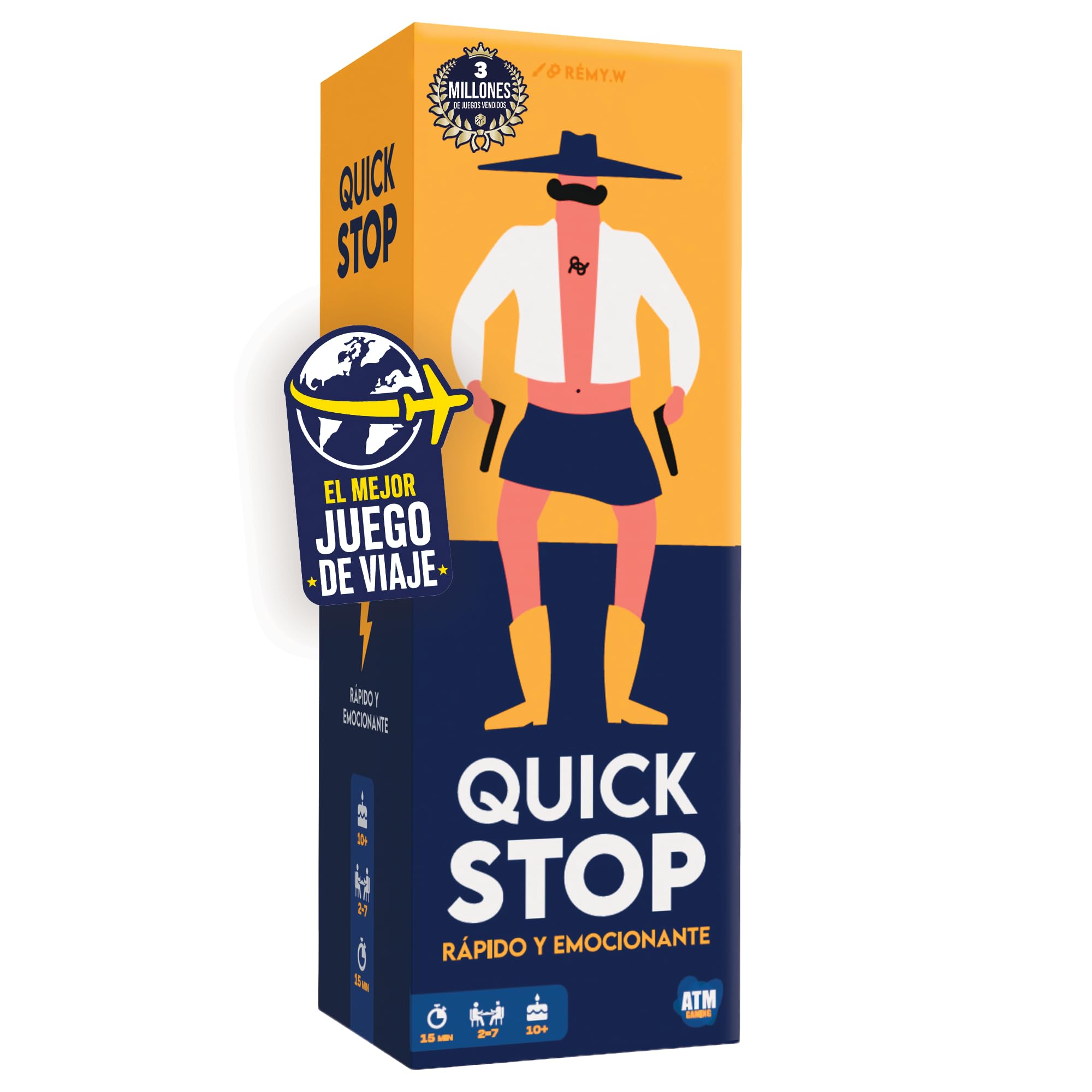 Quick Stop: Dynamic Board Game for Family and Friends - Toy Grand Prix 2024-Creativity and Speed - Entertainment Version of Stop Game